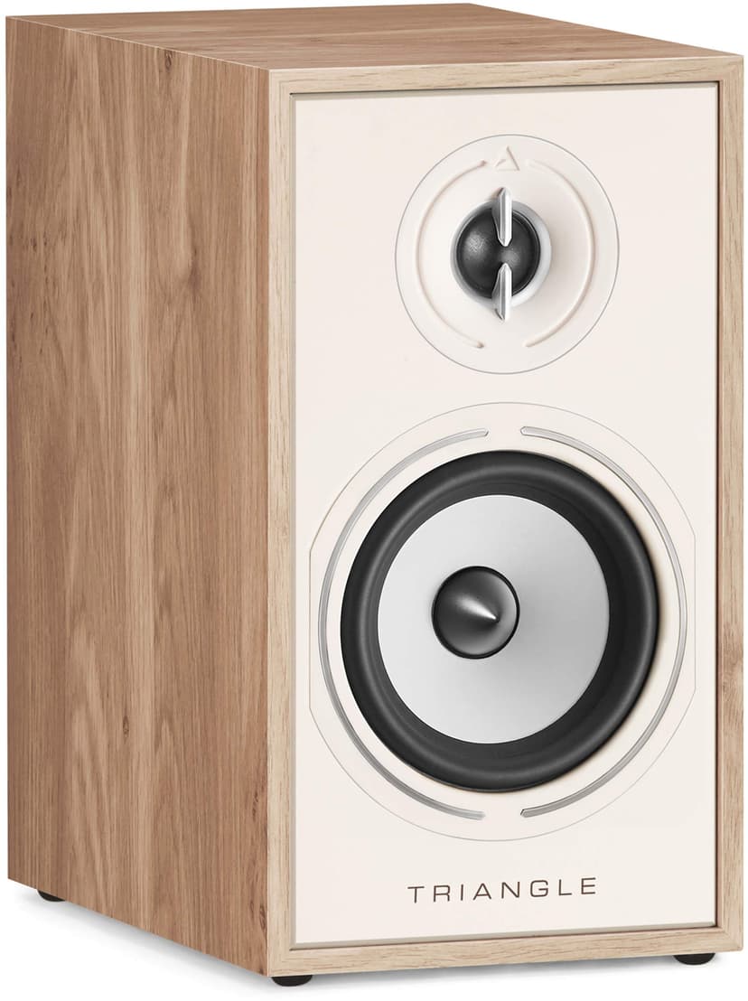 Triangle - BOREA BR02 Hi-Fi Bookshelf Speaker - Admissible Power 80W - Output 89 dB/W/m - Versatile Music and Home Cinema - 176 x 310 x 274 mm - Light Oak (Pair) - 2
