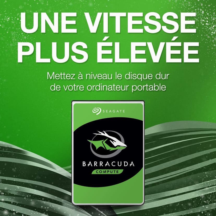 Seagate BarraCuda 1To, Disque Dur Interne HDD, 2.5 pouces, SATA 6 Goit/s, 5 400 tr/min, 128 Mo de cache, pour PC et ordinateur portable, Ouverture Facile, Services Rescue (ST1000LM048) - 3