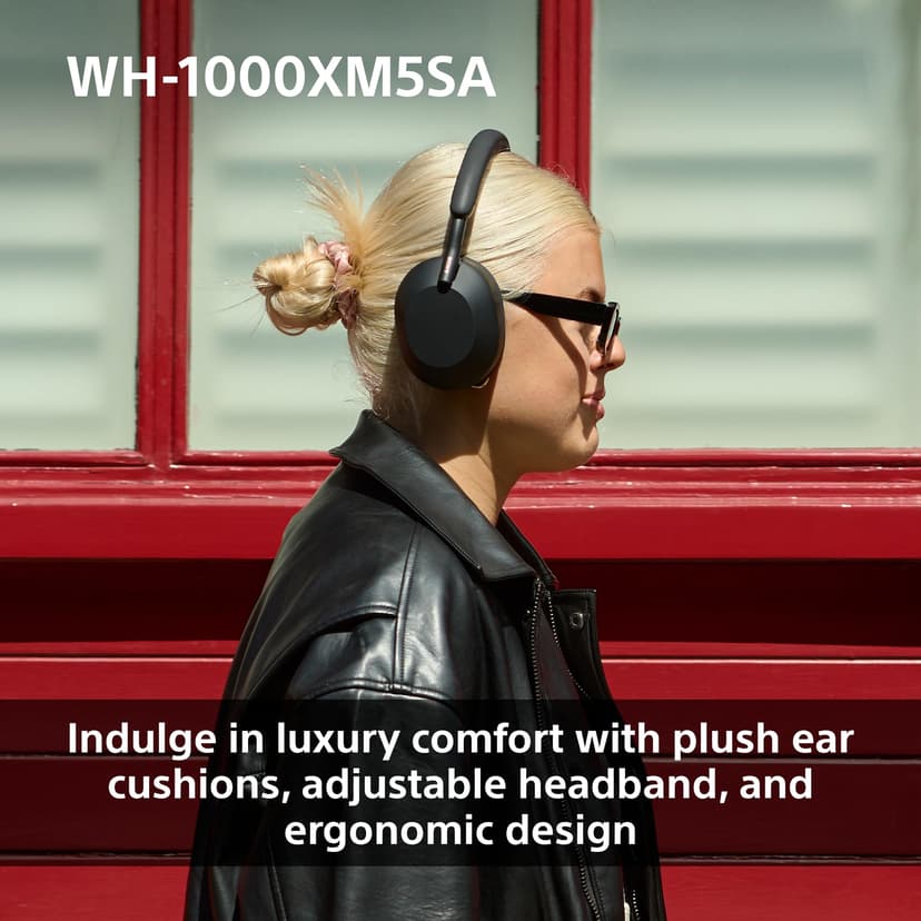 Sony WH-1000XM5SA Special Edition Soft Case Premium Noise Cancelling Wireless Over-Ear Headphones, Bluetooth, Clear Call Quality, Hi-Res Audio, Up to 30hr Battery Life, iOS & Android - Black - 7