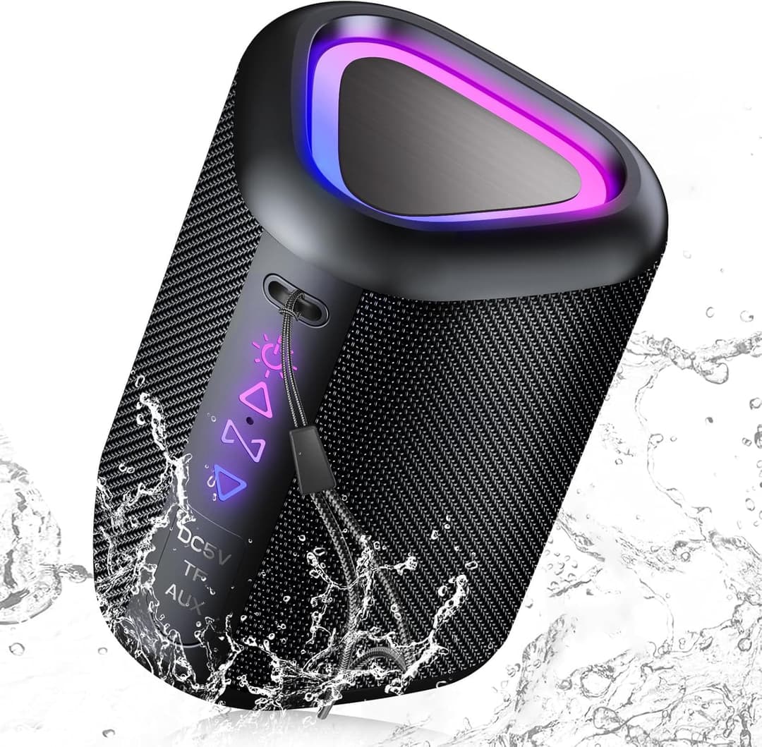 aowoka Haut-parleur Bluetooth avec lumière