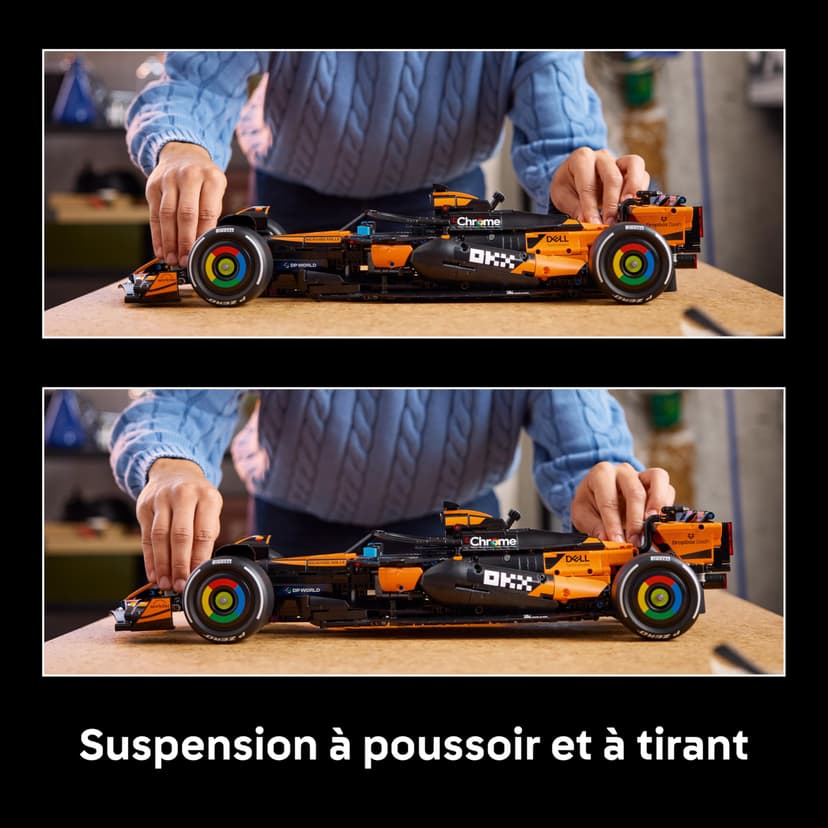 LEGO Technic McLaren MCL39 F1 Car Model Kit for Adults - Collectible Formula 1 Building Set w/ V6 Engine, Differential & DRS Activator - Gift Idea for Racing & Motorsport Fans - 42228 - 5