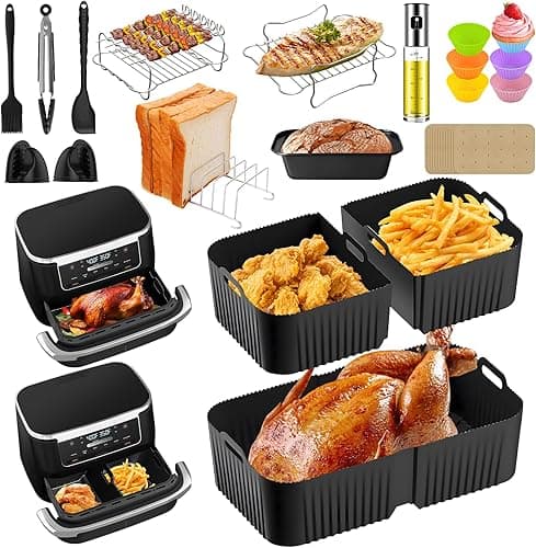 24 PCS Air Fryer Accessories for Ninja AF500UK