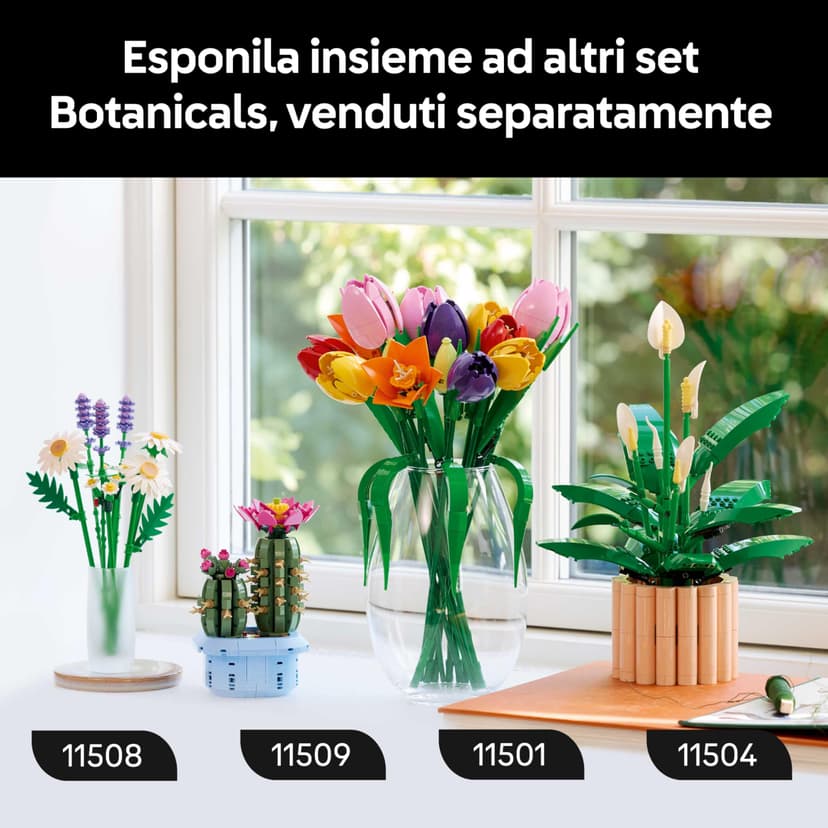 LEGO Botanicals Les Fleurs de Lune - Set de Plante Artificielle en Pot pour Adulte - Fausses Fleurs Blanches & Boutons - Décoration de Chambre ou de Salon - Idée de Cadeau pour la Fête des Mères 11504 - 8