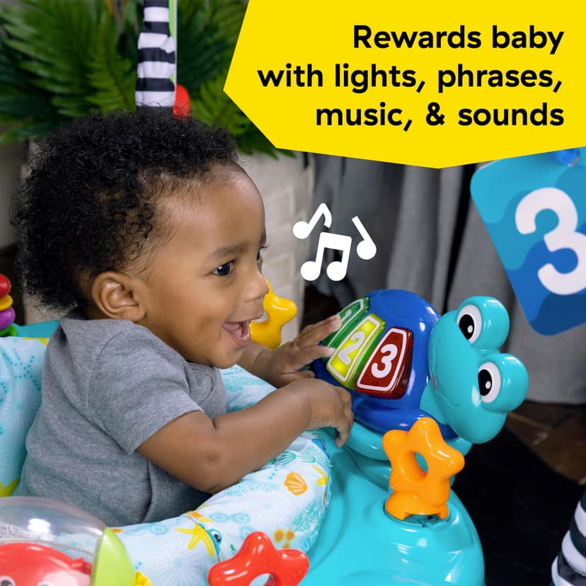 Baby Einstein, Ocean Explorers Curiosity Cove 2-in-1 Educational Activity Jumper and Floor Toy, Ages 6-12 Months - 4