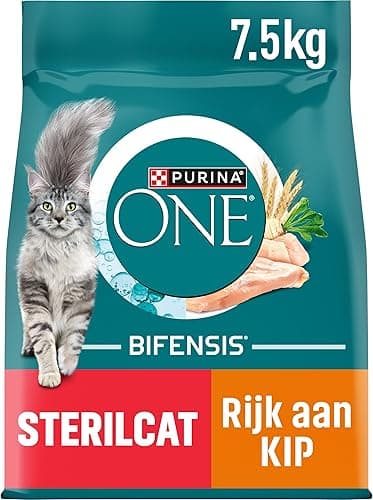Purina ONE Bifensis Sterilized Adult Cat Food with Chicken and Wheat, 1 Bag of 7.5 kg