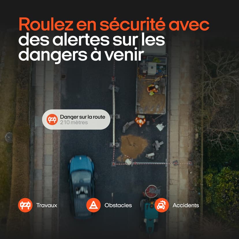 OOONO Co-Driver NO2 – Détecteur de radars avec alertes de radars de Section, de Vitesse et Dangers de la Route – sans Abonnement, Installation Facile, Alertes en Temps Réel, Longue Autonomie - 3