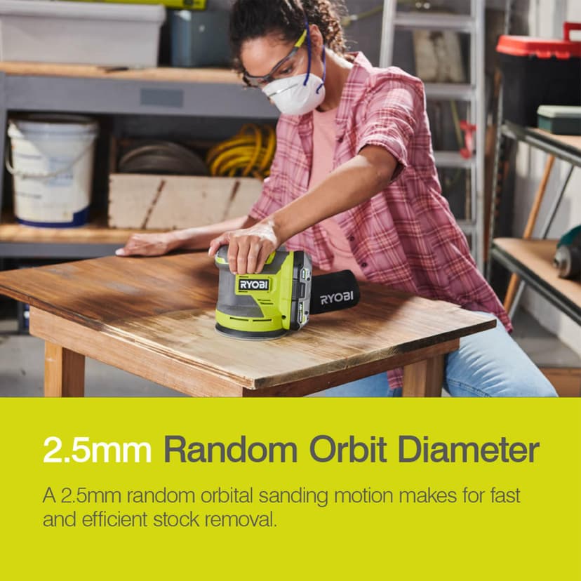 RROS18-0 18V ONE+ Cordless Random Orbit Sander (Bare Tool) - 4