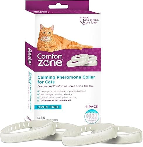 Comfort Zone Lot de 4 Colliers apaisants pour Chat, 120 J…