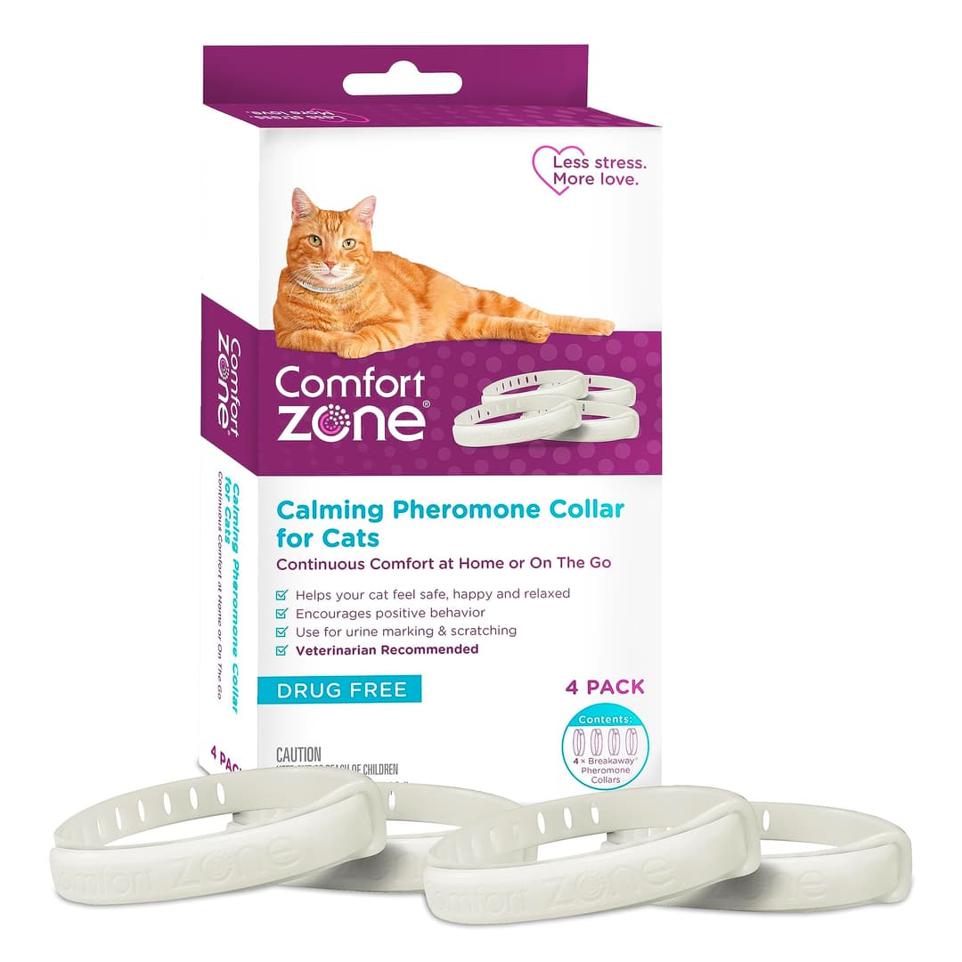 Comfort Zone Lot de 4 Colliers apaisants pour Chat, 120 J…