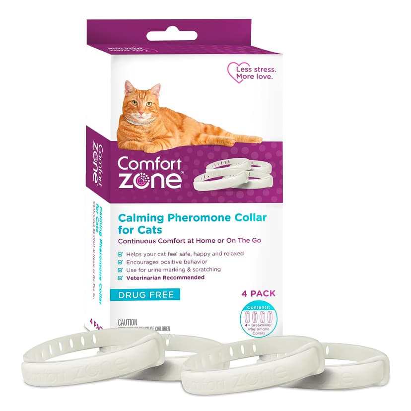 Comfort Zone Lot de 4 Colliers apaisants pour Chat, 120 J… - 1