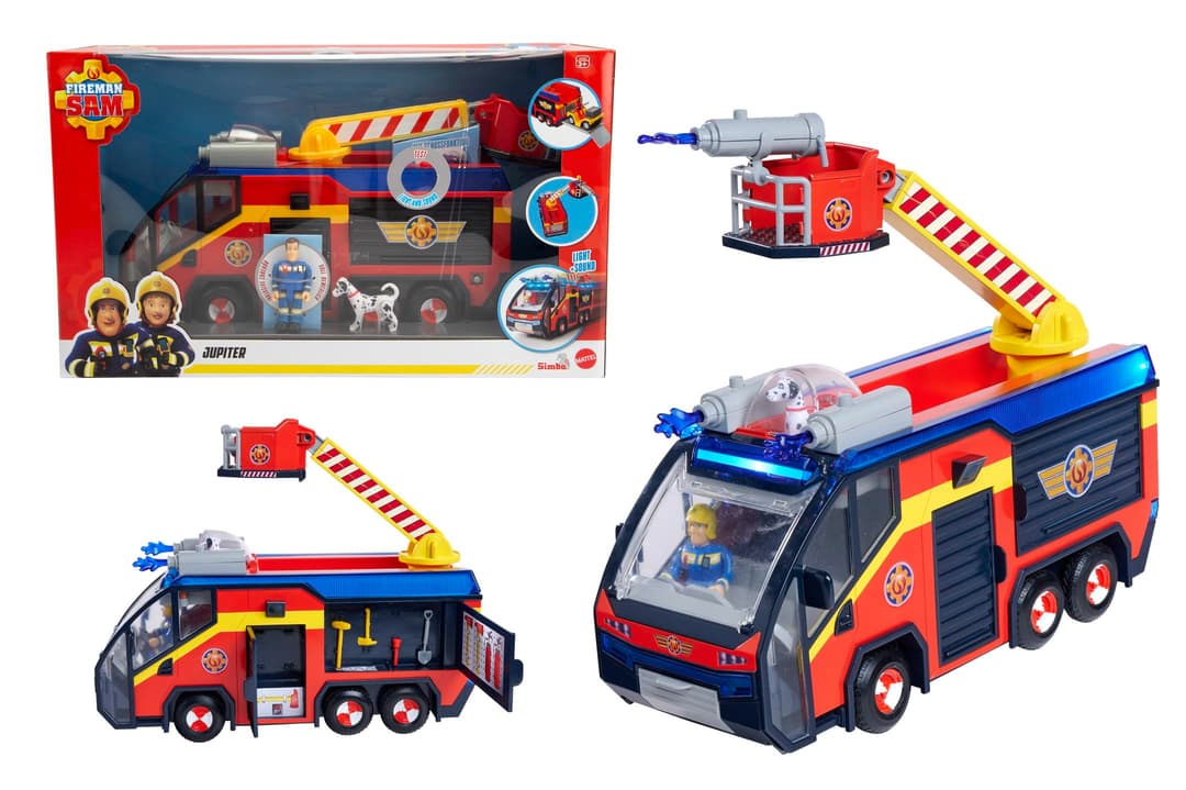 Simba - Sam Le Pompier - Camion de Pompier Jupiter - Son …