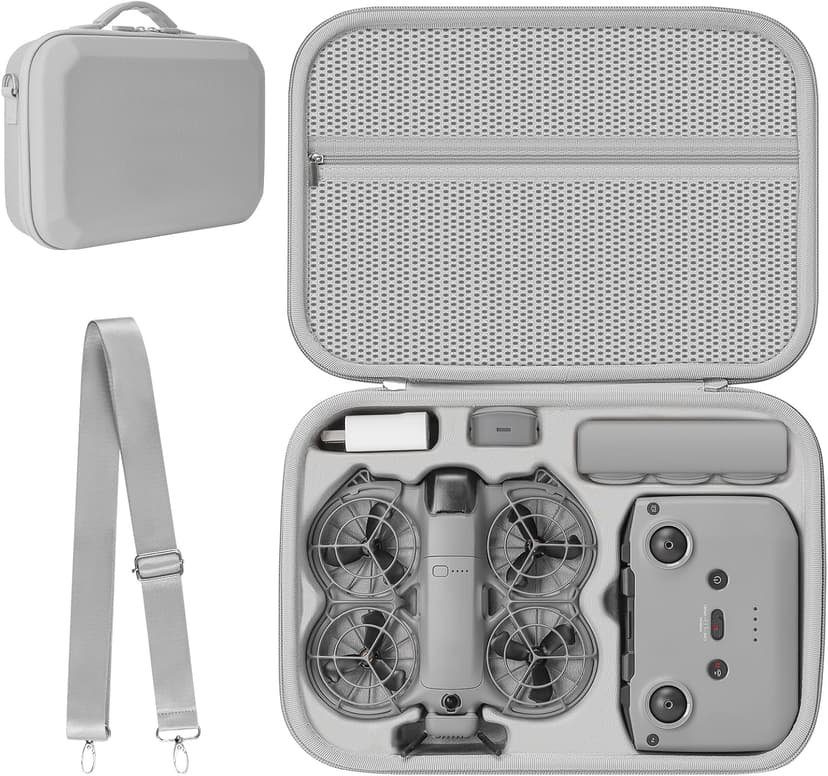 Puasok Étui Case pour DJI Neo 2 Sac, Sacoche pour DJI Neo 2 Fly More Combo Accessoires Housse, pour Manette RC-N3/Batterie Neo2 Transport Boîte de Voyage, pour Rangement Drone - 1