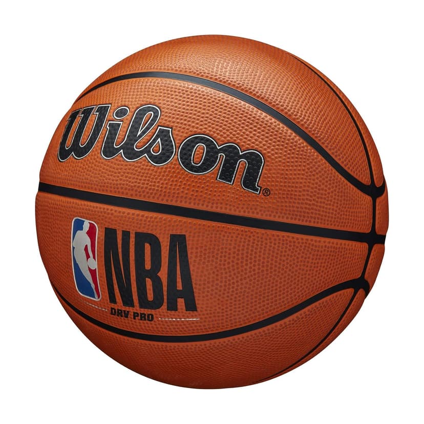 Wilson Ballon de Basket, NBA DRV PRO, Pour Terrains extérieurs, caoutchouc gommeux, Taille : 7, Marron - 2