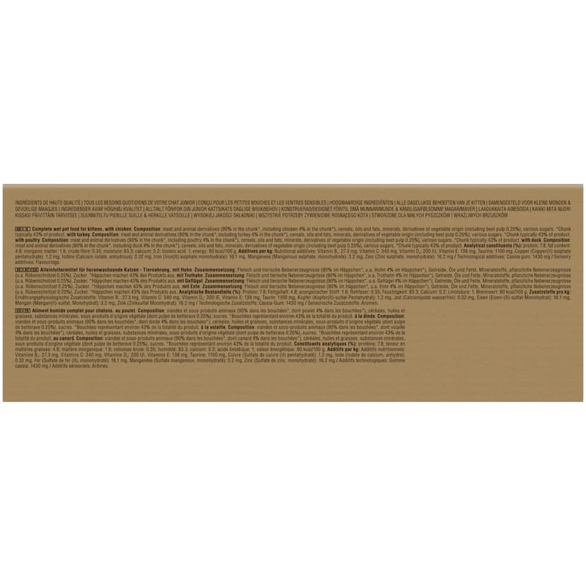 whiskas Junior Poultry Selection in Jelly 84 Pouches, Wet Kitten and Cat Food, Selection of Chicken, Duck, Poultry and Turkey, Megapack (84 x 85 g) - 3