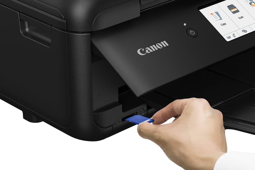 Canon PIXMA TS9550a Imprimante Multifonction Jet d’Encre Couleur Format A3 et A4 (5 encres séparées, WiFi, LAN, 2 chargeurs de Papier, Impression Recto Verso) Noir - 9