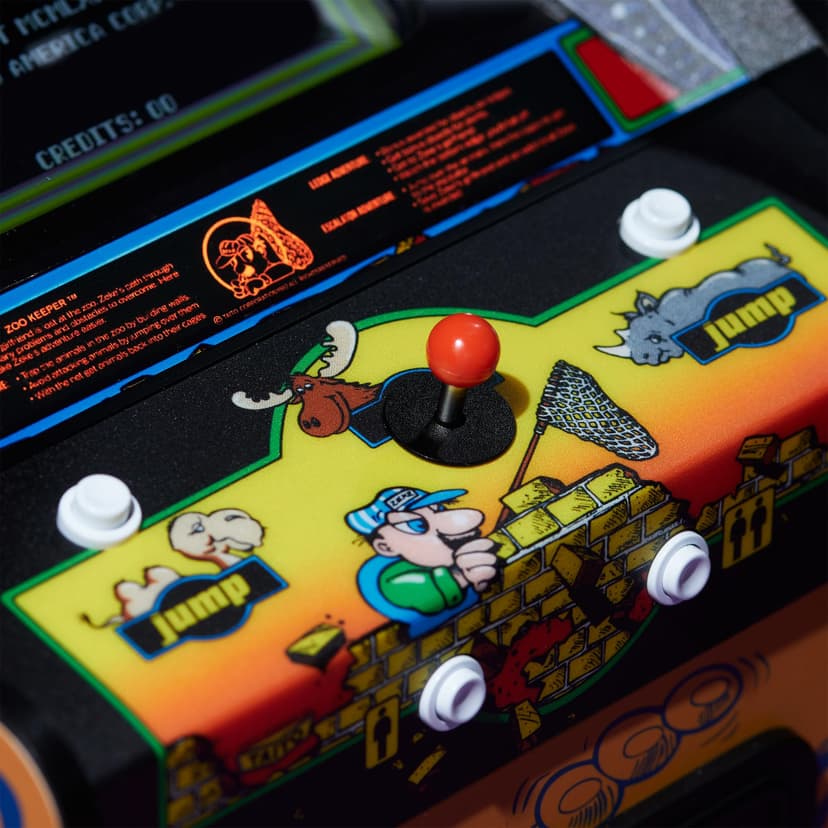 Numskull quarter arcade Zoo Keeper Collector's Edition - Réplique authentique 1/4 échelle en bois, ROM originale, batterie rechargeable et haut-parleurs 3 W - 4
