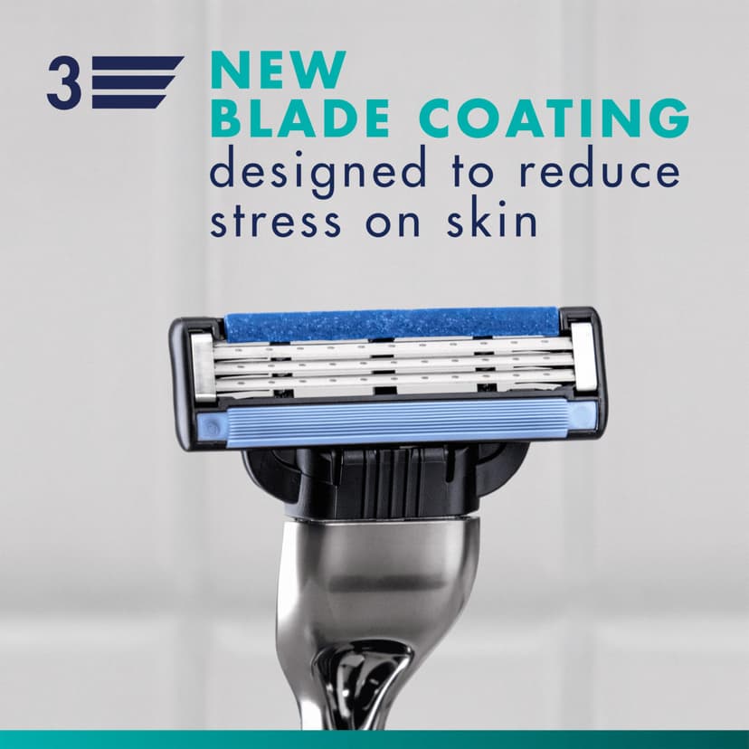 Gillette Mach3 Lames de rasage pour homme - 20 lames de rechange Gillette originales pour homme avec bandes coulissantes pour un glissement en douceur et revêtement de la lame - 4