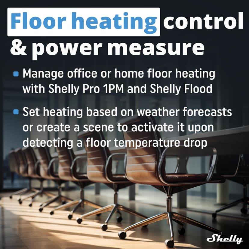 Shelly Pro 1PM - Wi-Fi Bluetooth Smart Relay Switch With Power Metering, Home Automation, Alexa & Google Home Compatible, iOS Android App, No Hub Required, Wireless Light Control - 6