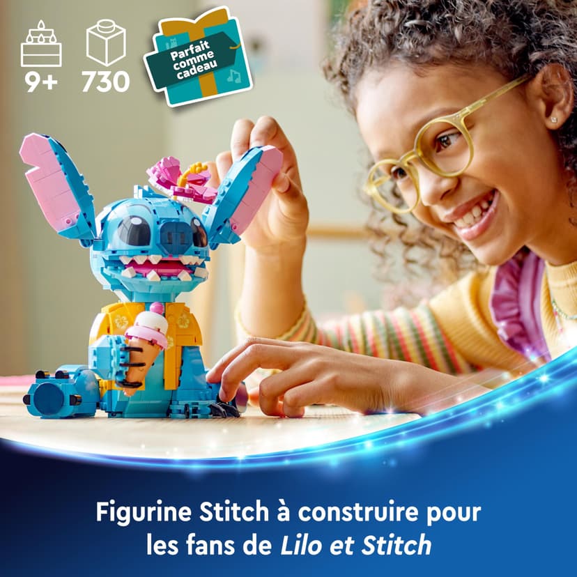 LEGO | Disney Stitch Toy - Play & Display Figure with an Ice-Cream Cone & Decorative Flower - Gift for 9+ Year Old Girls, Boys & Lilo & Stitch Movie fans - 43249 - 2
