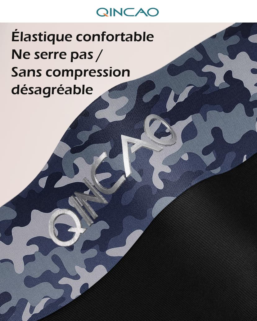 QINCAO Boxers Homme Lot de 6 Coton Pas d'étiquette Qui Gratte sous-vêtement Fitted Trunk Caleçons Ultra Doux Confortale - 5