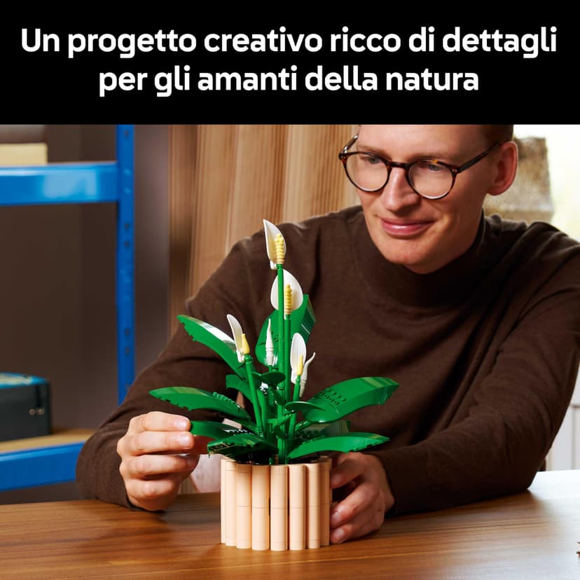 LEGO Botanicals Les Fleurs de Lune - Set de Plante Artificielle en Pot pour Adulte - Fausses Fleurs Blanches & Boutons - Décoration de Chambre ou de Salon - Idée de Cadeau pour la Fête des Mères 11504 - 3