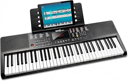Clavier compact RockJam 61 touches avec pupitre, alimenta…