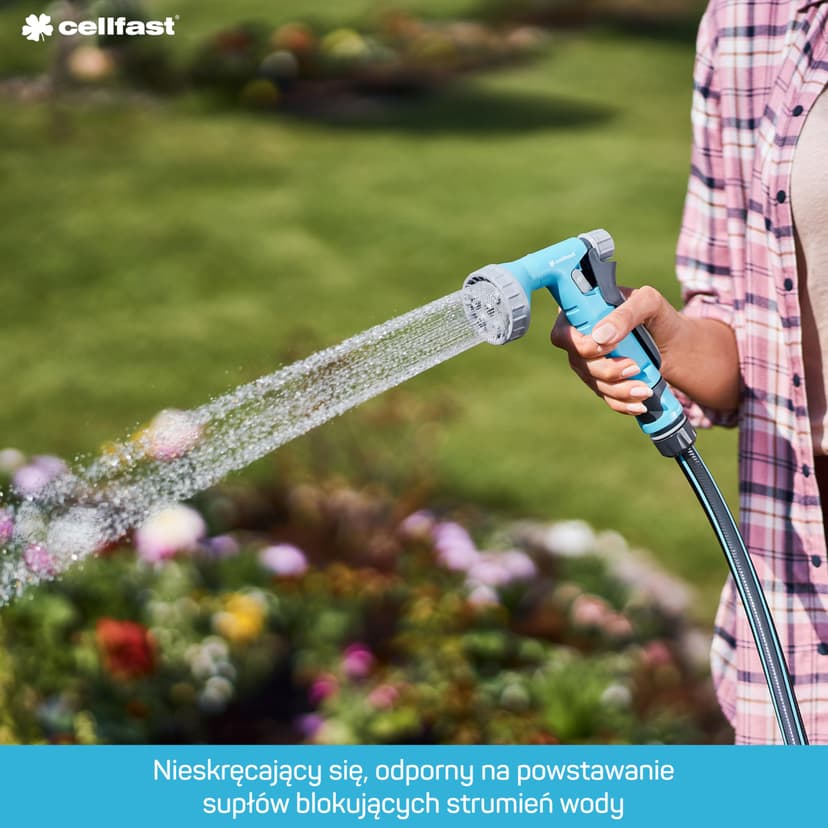 Cellfast Garden Hose MULTIFLEX PRO, Heavy Duty 6-Layer, ATS2 Tricot Braid, UV and Algae Resistant, Free of Heavy Metals, Velvet Technology, 35 Bar, -20/+65°С Temp. 3/4", 30m - 5
