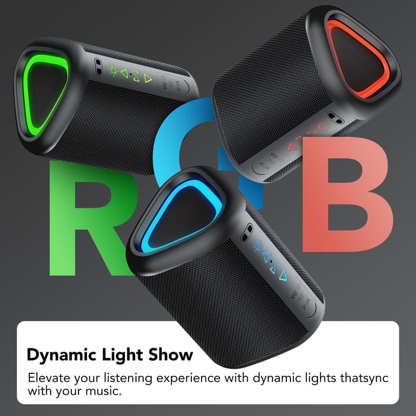 aowoka Haut-parleur Bluetooth avec lumière - 5