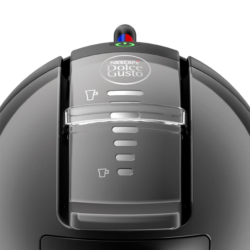 NESCAFÉ DOLCE GUSTO Mini Me Von Krups KP1238 Small Automatic Capsule Coffee Machine, Hot and Cold Drinks, 15 Bar Pressure, 0.8 Litre Water Tank, Eco Mode, Black/Anthracite, KP1238 - 2