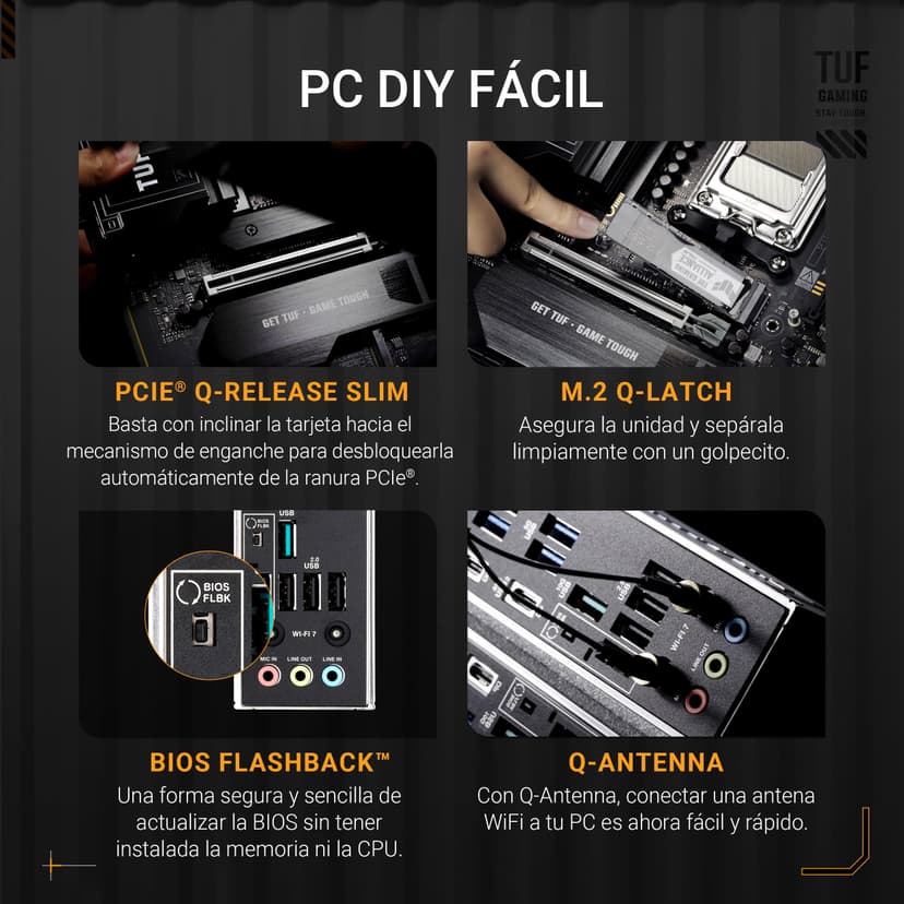 ASUS TUF Gaming X870E-PLUS WIFI7 AMD X870E Socket AM5 ATX (MB ASUS TUF Gaming X870E-PLUS WIFI7) - 6