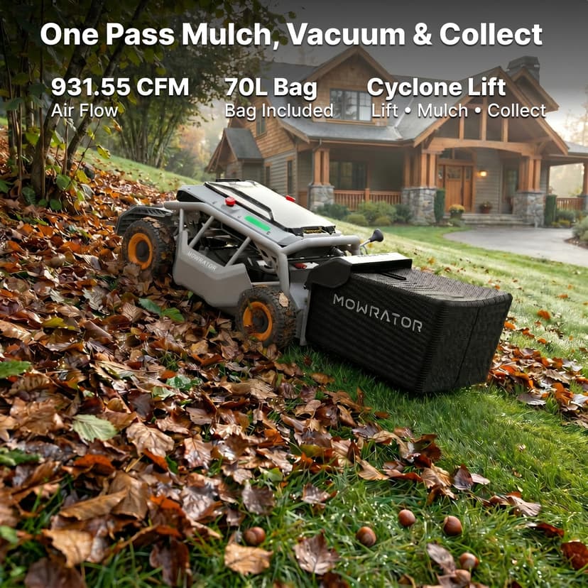Tondeuse à Gazon télécommandée Mowrator S1 4WD – 56V 12Ah, Largeur de Coupe 53 cm, Hauteur réglable 3,8–11 cm, Pente Jusqu’à 75% (37°), Jusqu’à 3 000 m² - 4