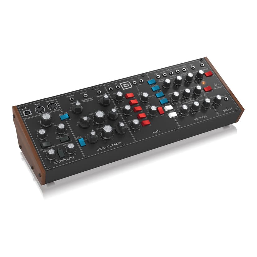 Behringer MODEL D Analog Synthesizer Module, 3 VCOs, Ladder-Style Filter, LFO, Eurorack Compatible Format - 4