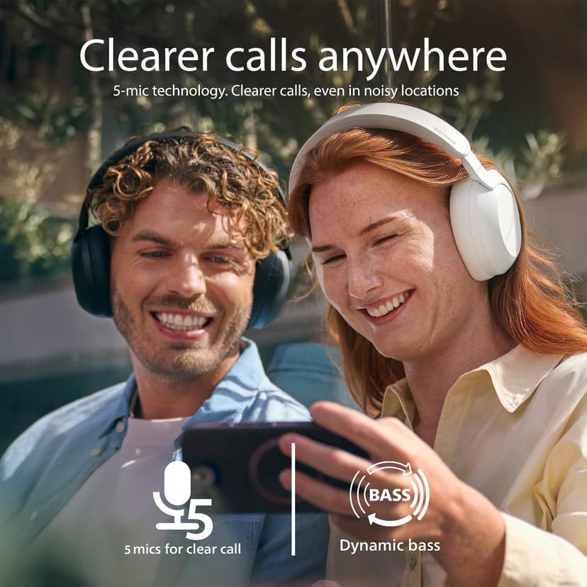 Philips TAH8000EBK/00 Wireless Over-Ear Bluetooth Headphones – Noise Cancelling, 70H Playtime, Voice Assistant Compatible, Ideal for Travel – Black - 5