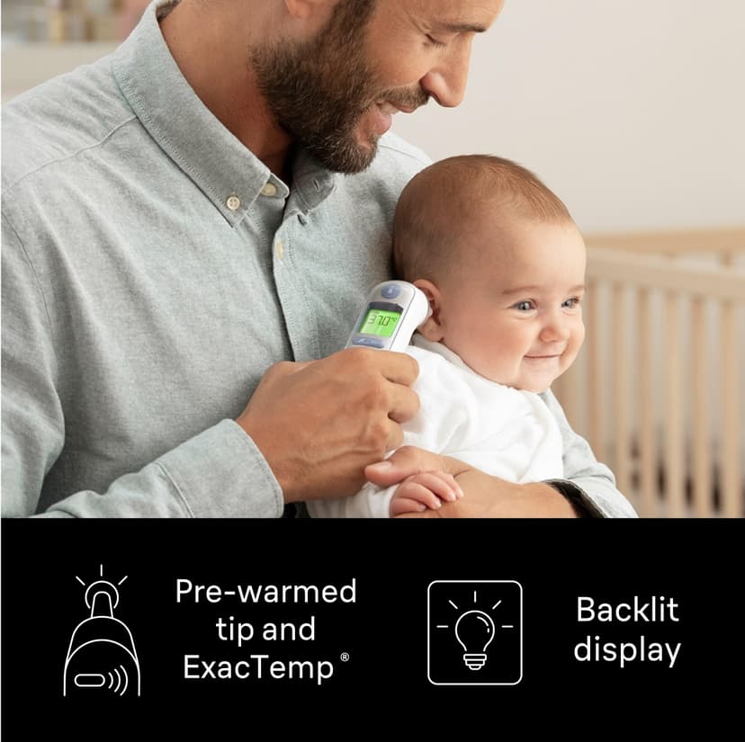 Braun ThermoScan 7 Ear thermometer - Age Precision Technology - Colour-coded Digital Display - Baby and Infant Friendly - #1 Brand among doctors(1) - 5