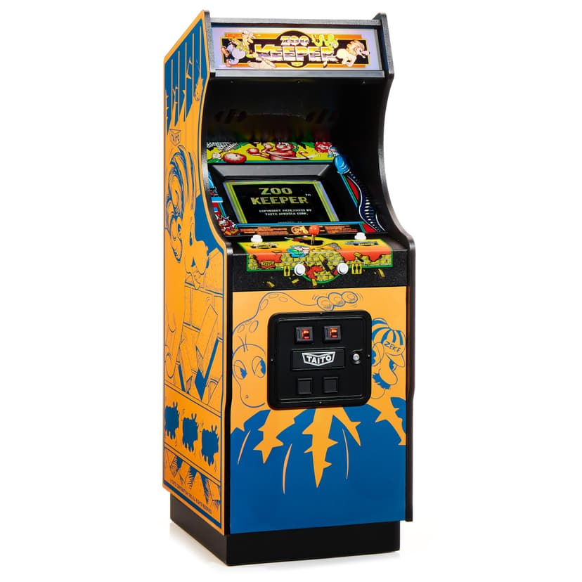 Numskull quarter arcade Zoo Keeper Collector's Edition - Réplique authentique 1/4 échelle en bois, ROM originale, batterie rechargeable et haut-parleurs 3 W - 1