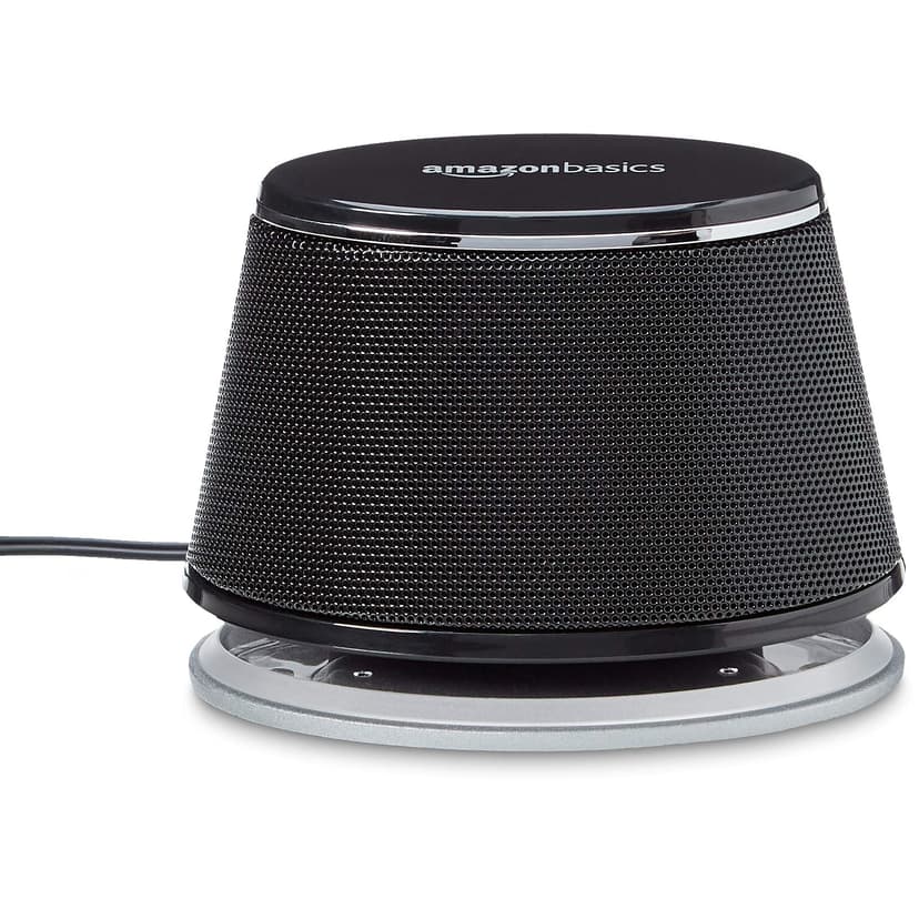 Amazon Basics Stereo 2.0 Speakers for PC or Laptop, 3.5mm Aux input, USB-Powered, 1 Pair, Black - 4