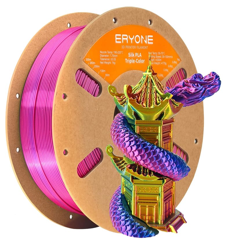 ERYONE Silk PLA 3D Printer Filament, 1.75 mm, +/- 0.03 mm… - 1