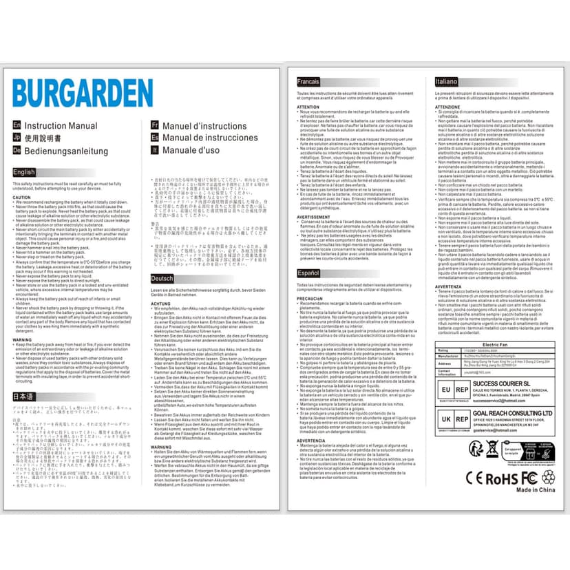 BURGARDEN 14,4V 3000mAh Batterie pour Liectroux C30B, C30B 2D, C30B 2D WiFi Robot Aspirateur, Blaupunkt BPK-VCBB1XB, pour Midea M4, Remplace pour MD-C30B, Blaupunkt D071-INR-CH-4S1P - 8