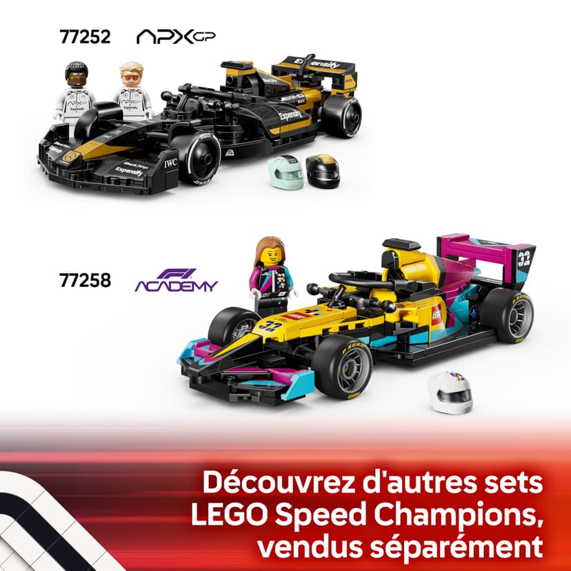LEGO Speed Champions Voiture de Course Audi Revolut F1 Team R26 - Jouet - Maquette avec Minifigurine Collector de Pilote - Cadeau d'anniversaire pour Garçon 10 Ans & Ado Fan de Sport Automobile 77259 - 8