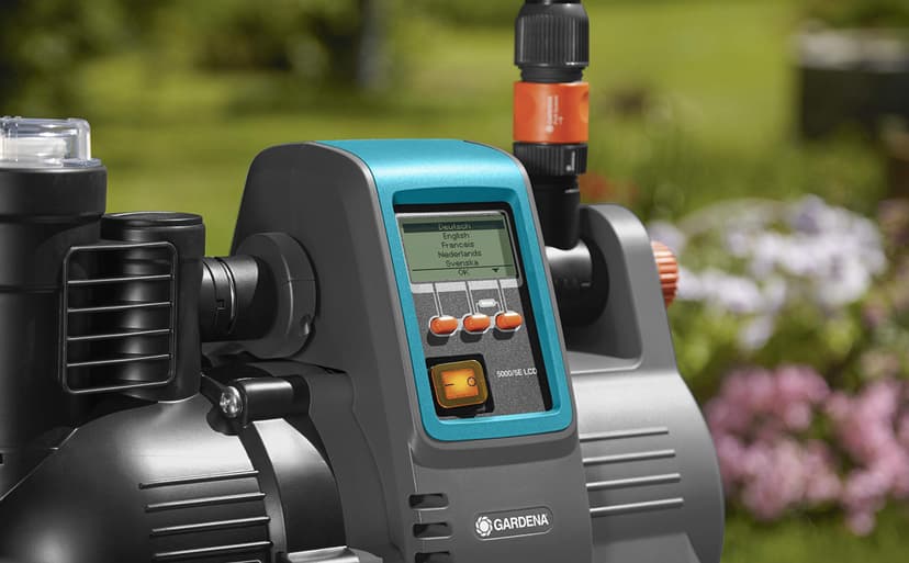 Gardena Station de pompage 5000/5E LCD Comfort : pompe domestique, économie d'énergie, débit 5 000 l/h, moteur 1 300 W avec protection thermique, protection contre la marche à sec (1759-20) - 6