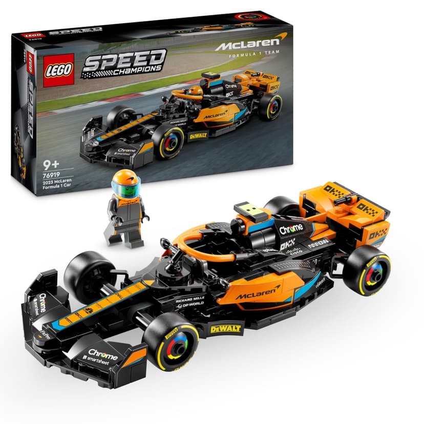 LEGO Speed Champions 2023 McLaren Formula 1 Race Car Toy for 9 Plus Year Old Kids, Boys & Girls who Love Independent Play, Buildable Vehicle Model Set, Kids' Bedroom Decoration, Birthday Gift 76919 - 1