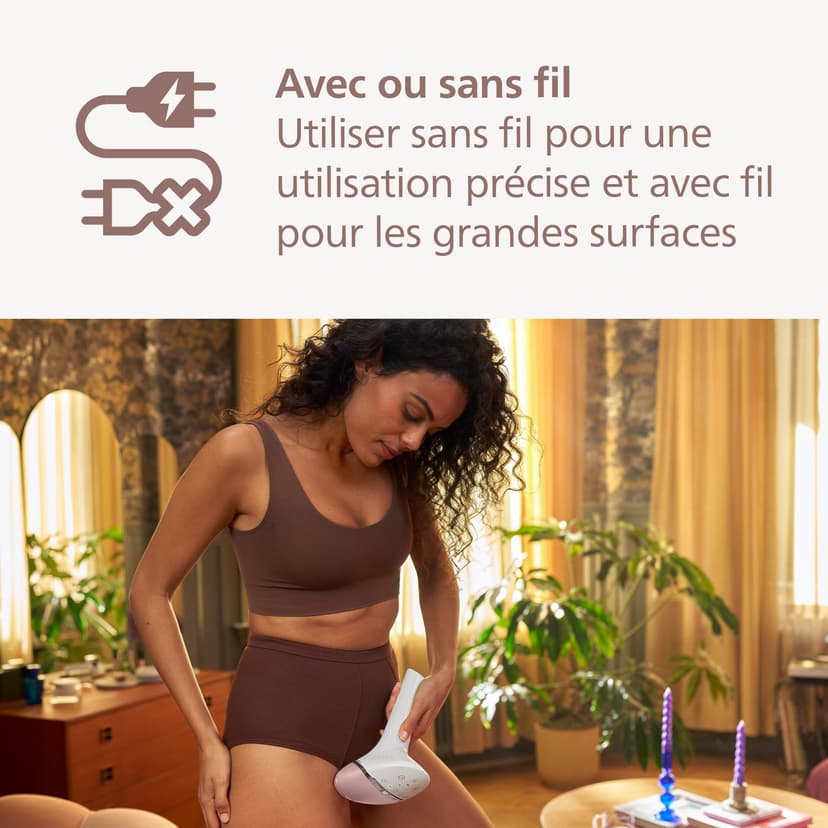 Philips Lumea série 9900 - épilateur à lumière pulsée, alternative à l'épilation laser, SenseIQ et SkinAI, 2 embouts pour le corps et le visage, BRI950/02 - 7