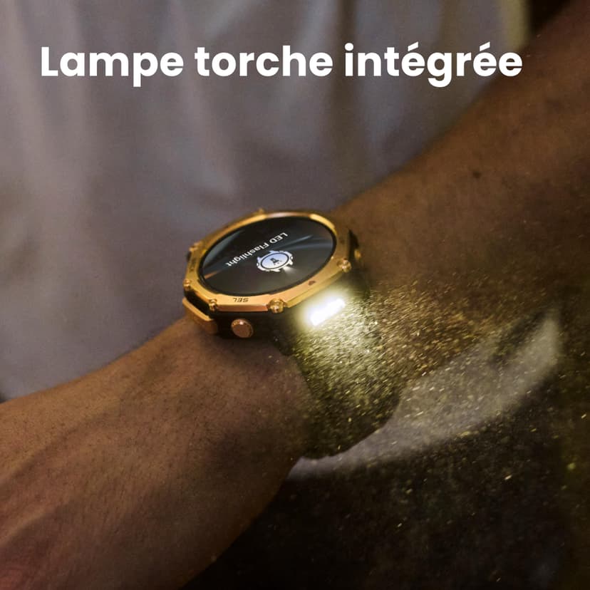 Amazfit T-Rex 3 Pro Outdoor Smart Watch 48mm Sapphire AMOLED Display, Ti Bezel, Dual Band GPS, Offline Maps, 25 Days Battery, Built-in Flashlight, 10 ATM, 180+ Sports Mode for Android & iPhone - 2