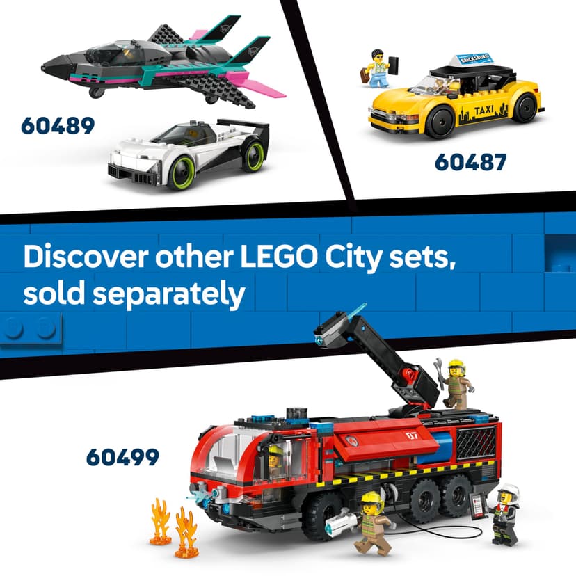 LEGO City Airport with Airplane Toy - Miniature Model Kit w/Terminal, Plane, Tug Car, Bridge, 9 Minifigures & Accessories - Birthday Gift Idea for 8+ Year Old Boys - 60502 - 7