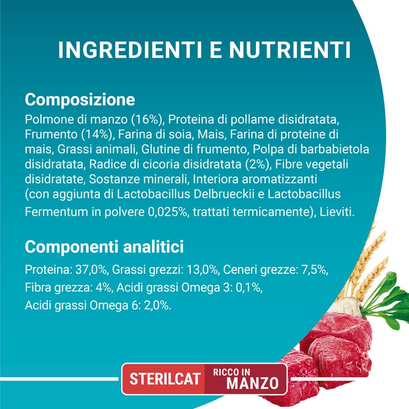 Purina One - Cat bifensis Special sterilized beef and wheat croquettes for adult cats 9.7 kg - 6