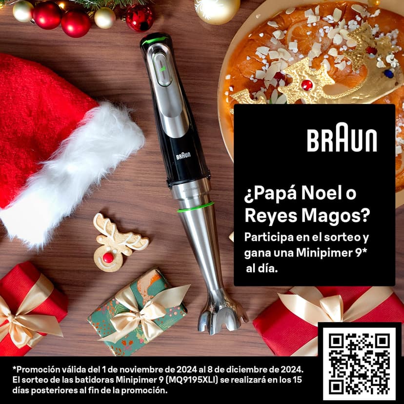 Braun MultiQuick 9 MQ Hand Blender - with Active PowerDrive and SplashControl, incl. Masher, Vegetable Masher, Blender, Chopper & Whisk, 1200 Watt, Black/Stainless Steel - 3