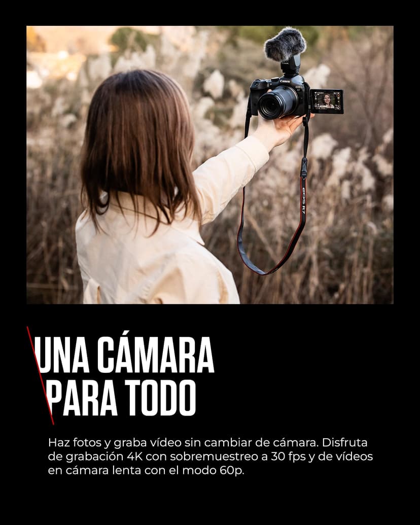 Canon EOS R7 (Boîtier) - Appareil Photo Hybride - Capteur APS-C 32,5 MP, Autofocus CMOS Dual Pixel II - Appareil Photo Numérique 4K 60p, Prise de Vue en Continu Jusqu’à 15 ips - Bluetooth, Wi-Fi, WLAN - 9