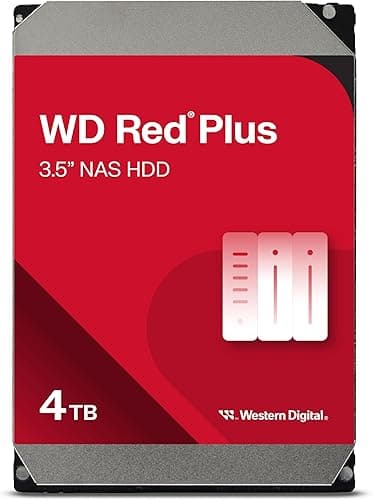 WD Red Plus 4 To Disque dur Interne 3.5" dédié NAS, 5400 …
