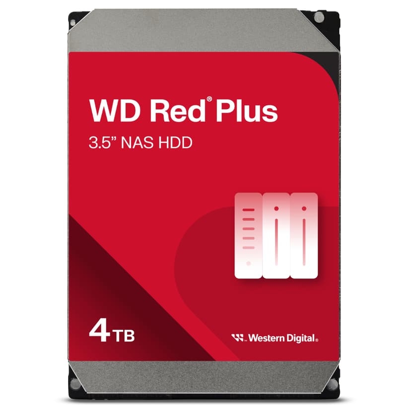WD Red Plus 4 To Disque dur Interne 3.5" dédié NAS, 5400 … - 1