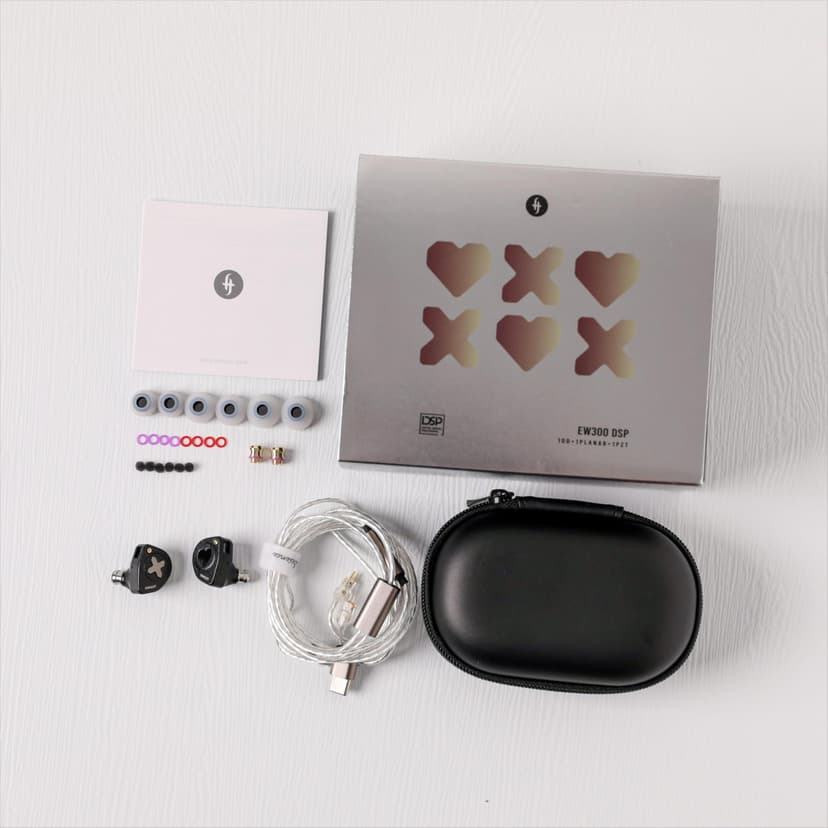 Linsoul SIMGOT EW300 1DD+1Planar+1PZT Hybrid Driver In Ear Monitor, Wired Earbuds IEM, Gaming Earbuds with Detachable Nozzles, Silver-Plated OFC IEM Cable (DSP Edition, With MIC) - 7